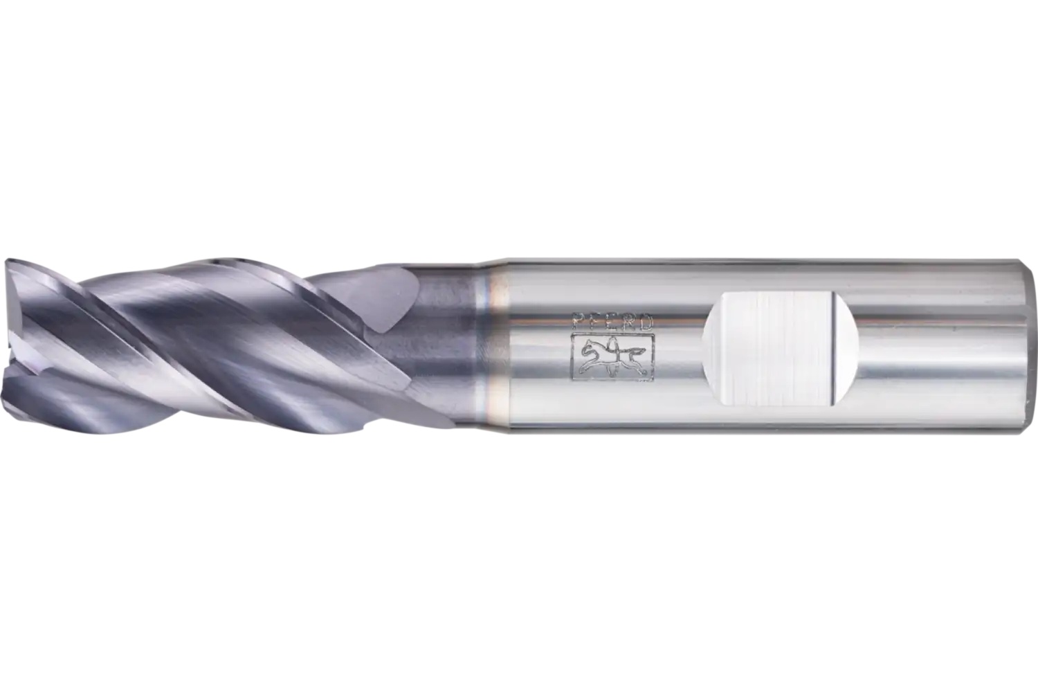 Picture of Pferd Chamfered End Mill, 3 flutes, 5/8" Dia, 1-1/4" APMX, 3-1/2" OAL, Weldon shank